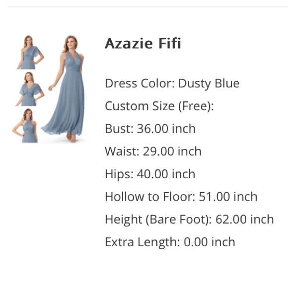 Azazie Fifi Wrap Bridesmaid Dress - Picture 4 of 5